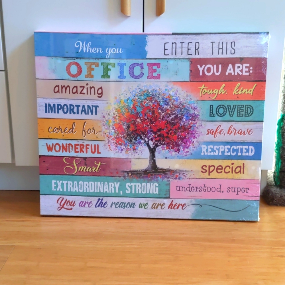 I ordered this for my office, but ended up moving and never hanging it up.
